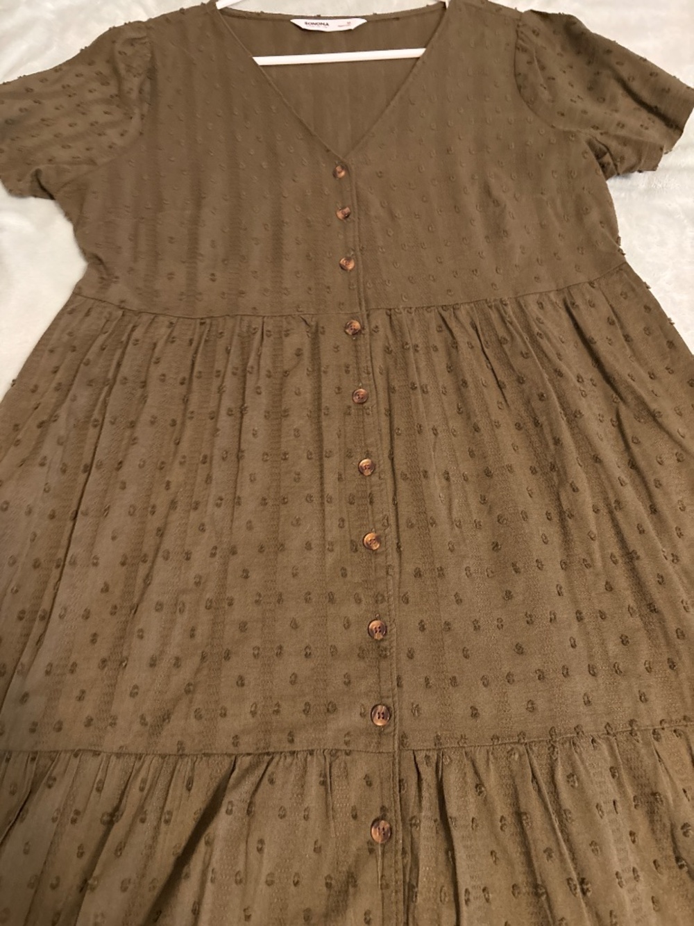 Sonoma midi dress and dark green. Size M - Picture 4 of 5